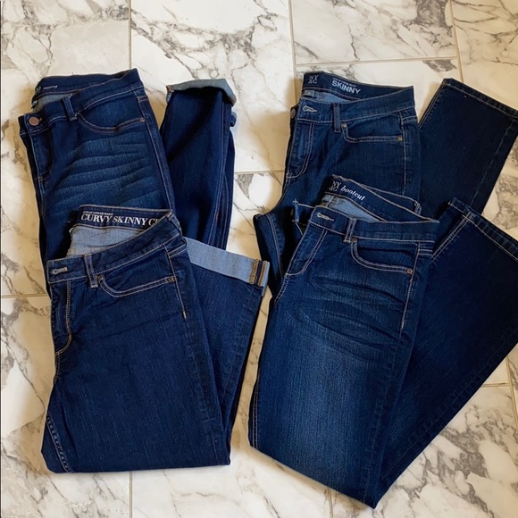 New York & Company Denim - LOT OF 4 NY&C JEANS SIZE 10